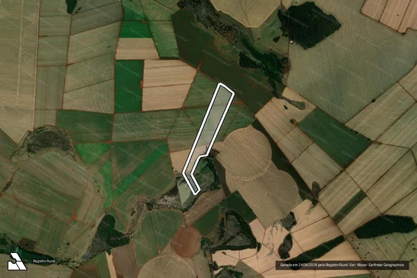Imagem de satélite de FAZENDA PALMEIRAS - GLEBA IV em GUAÍRA - SP