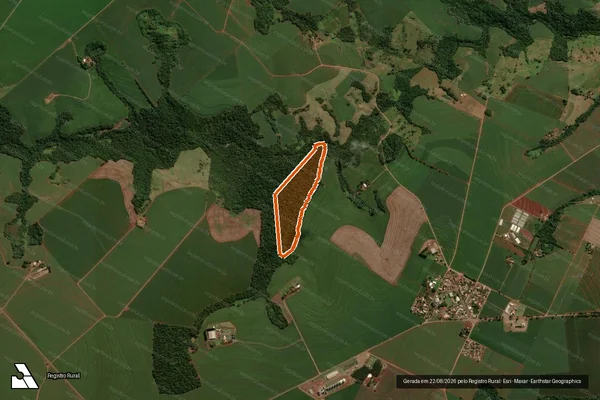 Imagem de satélite de CHACARA RESERVA ZAMPAR em ENGENHEIRO BELTRÃO - PR