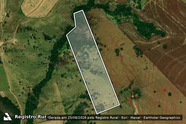 Imagem de satélite de CHÁCARA SANTO ANTÔNIO em JARAGUARI - MS