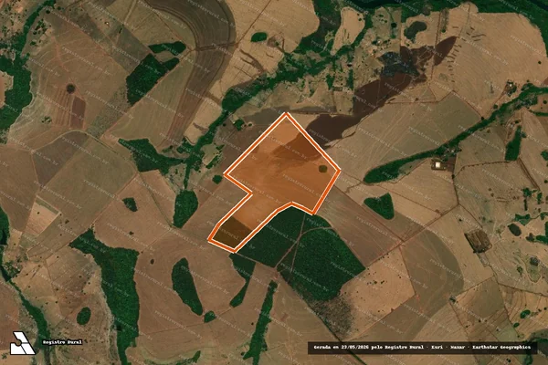Imagem de satélite de Fazenda Santa Barbara em JATAÍ - GO