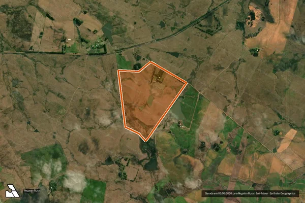 Imagem de satélite de AGROPECUARIA COXILHA RICA em ALEGRETE - RS