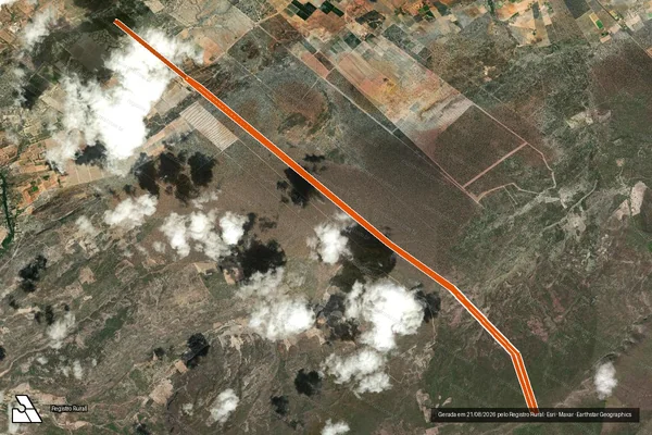 Imagem de satélite de SITIO SERRA DO PARAFUSO em MATA GRANDE - AL