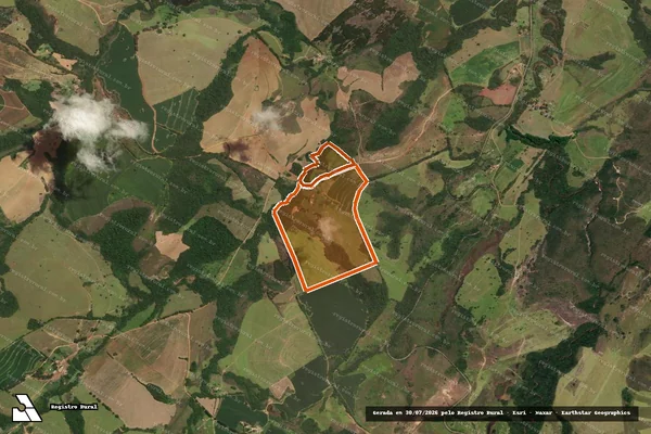 Imagem de satélite de FAZENDA MONTE CRISTO em INGAÍ - MG