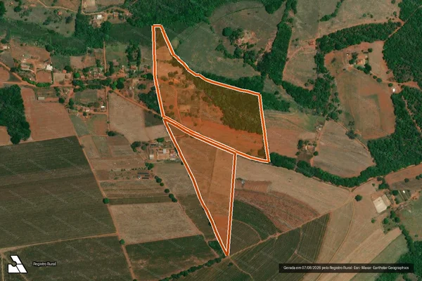 Imagem de satélite de SITIO DOS SANTOS em PARAGUAÇU - MG