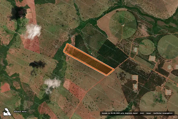 Imagem de satélite de Fazenda Sao Paulo em APARECIDA DO RIO DOCE - GO