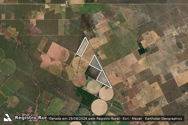 Imagem de satélite de PERIMETRO IRRIGADO DO JAIBA II em JAÍBA - MG