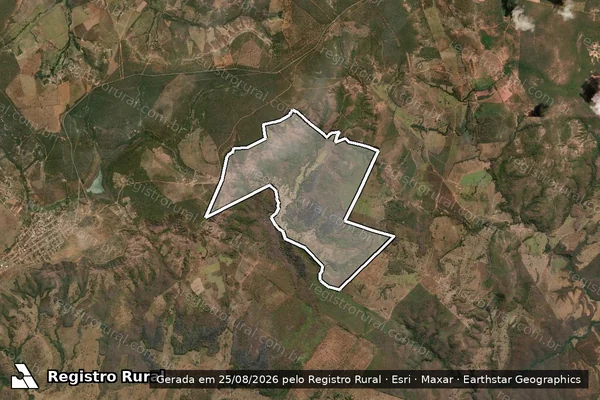 Imagem de satélite de Fazenda Mocambo e Sussuapara em LAGOA DOS PATOS - MG
