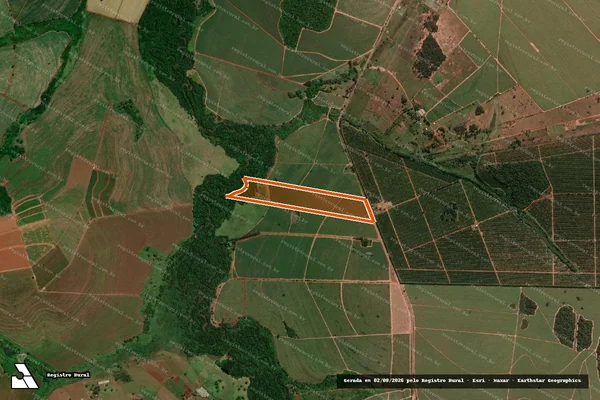 Imagem de satélite de Estancia Pontal Da Boa Vista em REGINÓPOLIS - SP