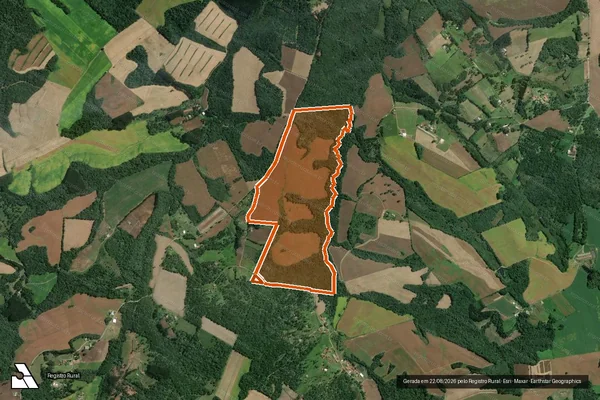 Imagem de satélite de SITIO SEM DENOMINACAO MAT.11.783 em MAFRA - SC