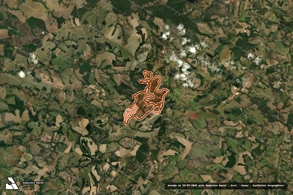 Imagem de satélite de FAZENDA SAO JOSE em CAJURU - SP