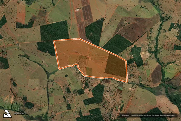 Imagem de satélite de FAZENDA BARREIRO em PAINEIRAS - MG