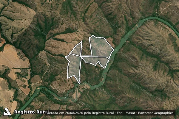 Imagem de satélite de FAZENDA PORTO DOS PEREIRAS em DAVINÓPOLIS - GO