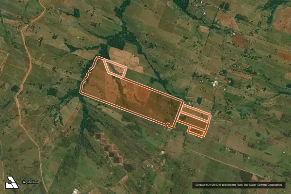 Imagem de satélite de Fazenda Pioneira em PRESIDENTE BERNARDES - SP