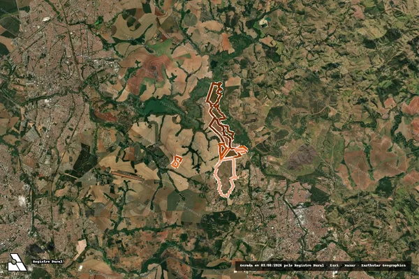 Imagem de satélite de FAZENDA JACUBA UNIAO em MOGI MIRIM - SP