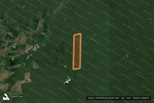 Imagem de satélite de Fazenda Paraná em LÁBREA - AM