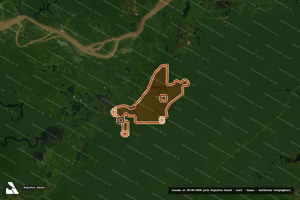 Imagem de satélite de FAZENDA SURARA em MANACAPURU - AM