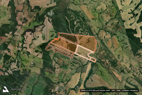 Imagem de satélite de FAZENDA KARIMAN em FIGUEIRA - PR
