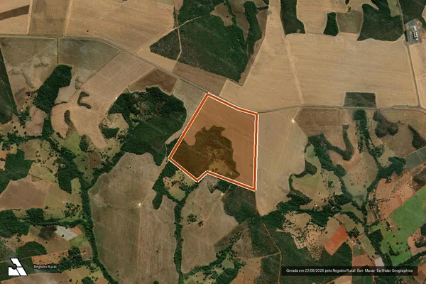 Imagem de satélite de Fazenda Mutirao em GAMELEIRA DE GOIÁS - GO