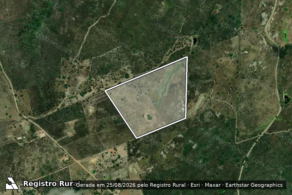 Imagem de satélite de Fazenda Pau Darco Valentin em GRAVATÁ - PE