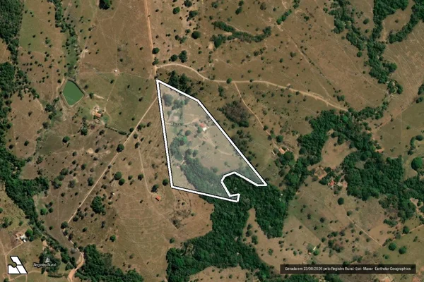 Imagem de satélite de Faz  Caldeirao em SÃO LUÍS DE MONTES BELOS - GO