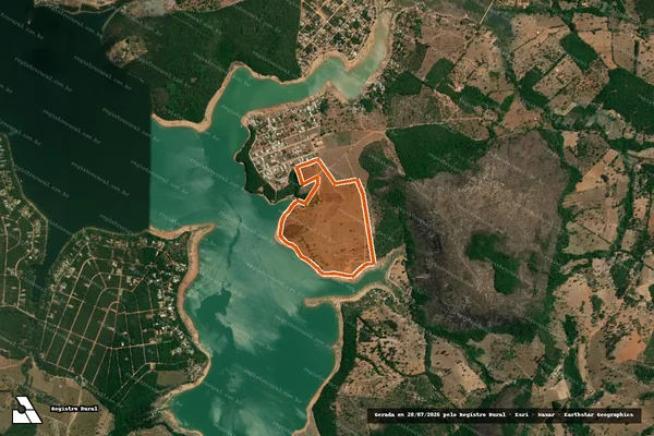 Imagem de satélite de FAZENDA CALHAU - CÓRREGO FUNDO em CARMO DO CAJURU - MG