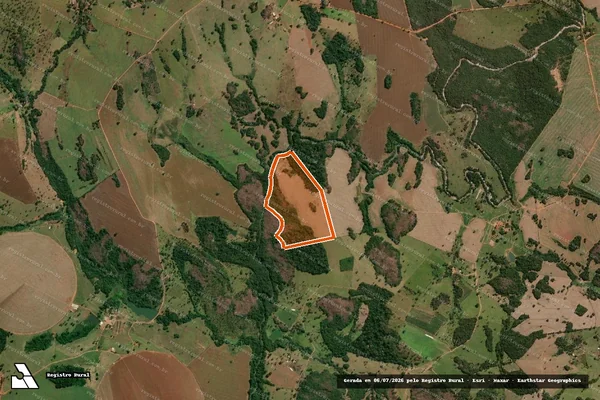 Imagem de satélite de Faz. Sonhos II em PIRACANJUBA - GO
