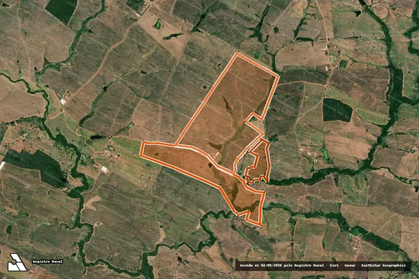Imagem de satélite de FAZENDA CANAFISTULA - GLEBA 01 em FREI PAULO - SE