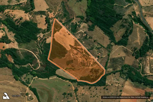 Imagem de satélite de Espraiado em CAMACHO - MG