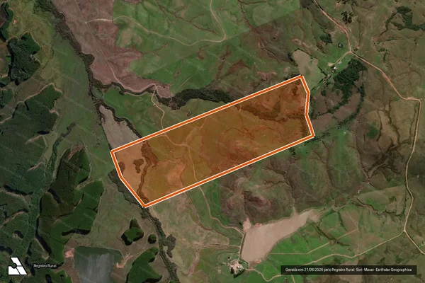 Imagem de satélite de AGROPECUÁRIA TARUMÃ II E V em ROSÁRIO DO SUL - RS