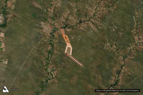 Imagem de satélite de FAZENDA LAVARINTO em BONITO DE MINAS - MG