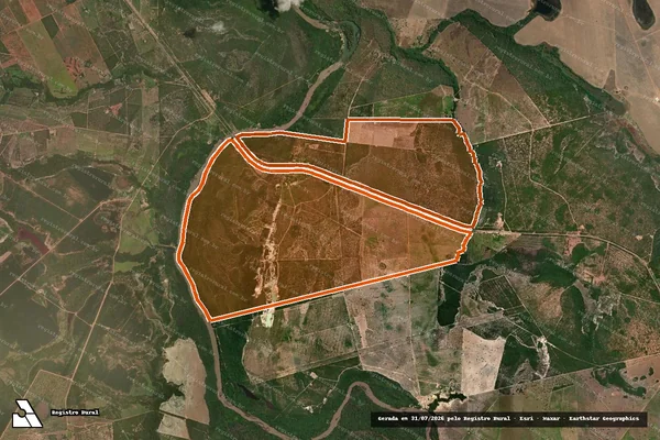 Imagem de satélite de FAZENDA SANTA ISABEL em PEIXE - TO