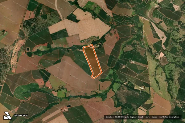 Imagem de satélite de FAZENDA CASTELHANA DE BAIXO em MONTE CARMELO - MG