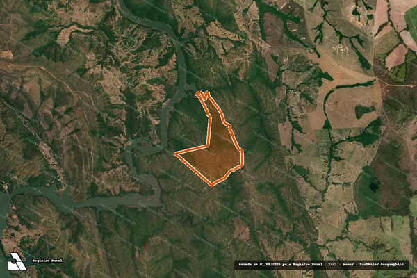 Imagem de satélite de Fazenda Tres Meninas em IPAMERI - GO