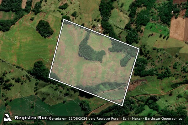 Imagem de satélite de Fazenda Cavernoso em CANDÓI - PR