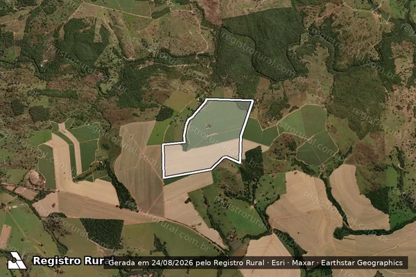 Imagem de satélite de Fazenda Sao Patricio em RUBIATABA - GO