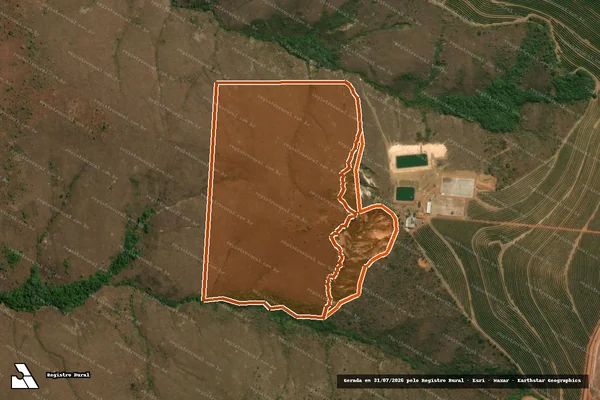Imagem de satélite de Fazenda Posse Da Cachoeira em GUIMARÂNIA - MG