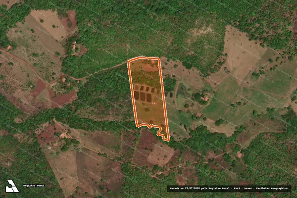 Imagem de satélite de Chacara São Francisco em MONTE DO CARMO - TO
