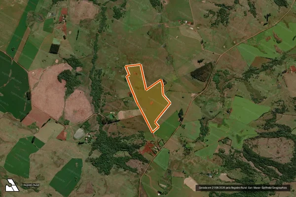 Imagem de satélite de Granja dos Loureiros em ITACURUBI - RS