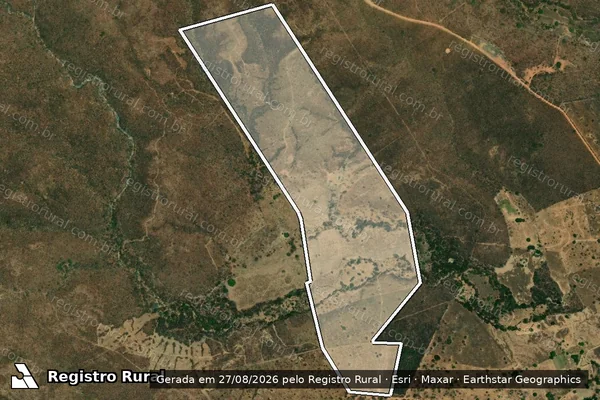 Imagem de satélite de FAZENDA SANTA CRUZ em RIACHÃO DAS NEVES - BA