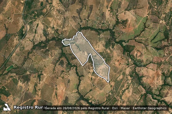 Imagem de satélite de Fazenda Pedregulho em BOCAIÚVA - MG