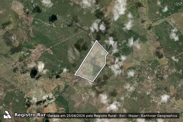 Imagem de satélite de Fazenda Mandacaru em MILAGRES - BA