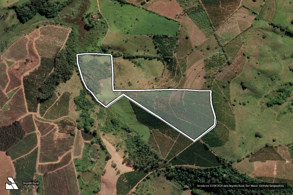 Imagem de satélite de SITIO BOA VISTA em POÇO FUNDO - MG