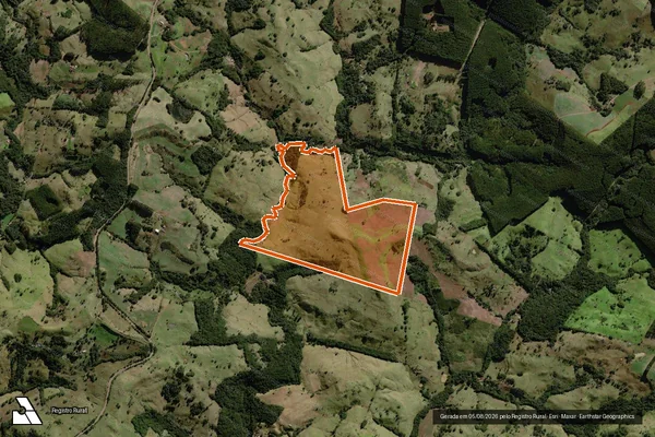 Imagem de satélite de Fazenda Nossa Senhora Aparecida em PALMITAL - PR