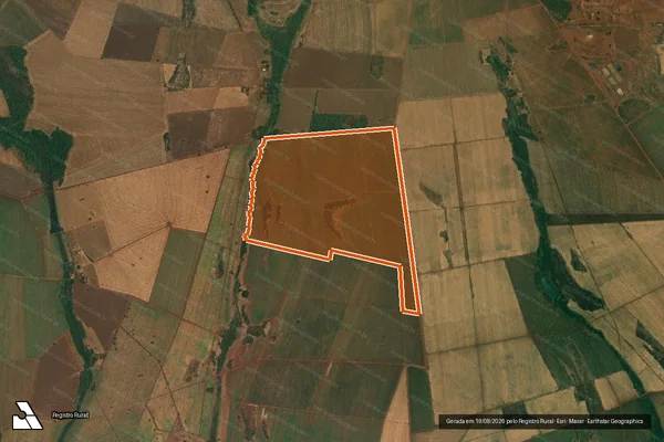 Imagem de satélite de FAZENDA SANTO ANTONIO em CACHOEIRA DOURADA - GO
