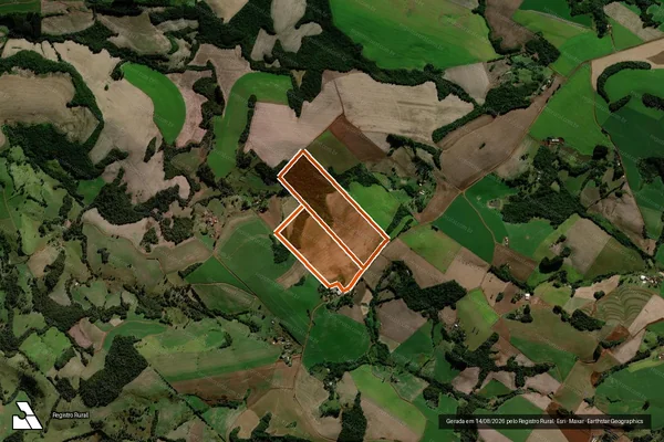 Imagem de satélite de Sitio Pica Pau em PORTO BARREIRO - PR