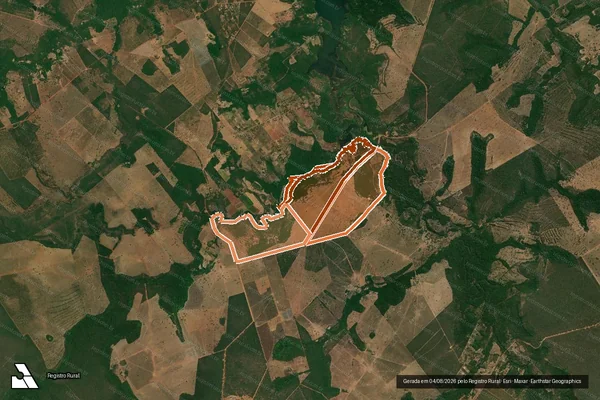 Imagem de satélite de FAZENDA BURITIZINHO em CHAPADA DOS GUIMARÃES - MT