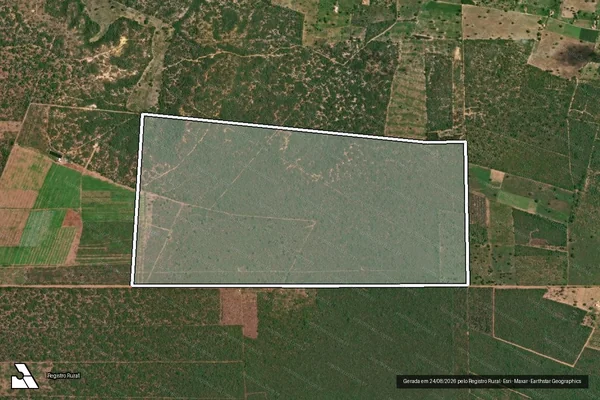 Imagem de satélite de FAZENDA MAURICINHO em NOVA SOURE - BA