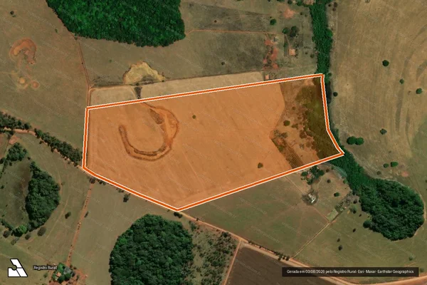 Imagem de satélite de Fazenda Roque em ITABERAÍ - GO