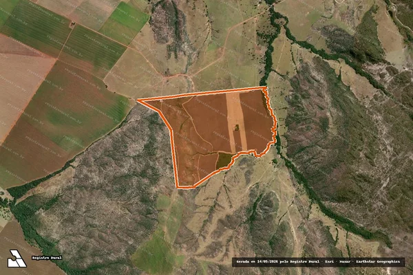 Imagem de satélite de Fazenda SANTA CLARA em SÃO JOÃO D'ALIANÇA - GO