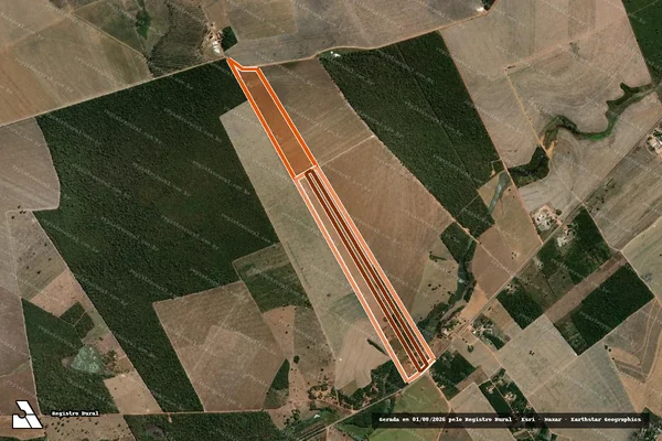 Imagem de satélite de FAZENDA LAGOA DOS MORROS em GRAJAÚ - MA